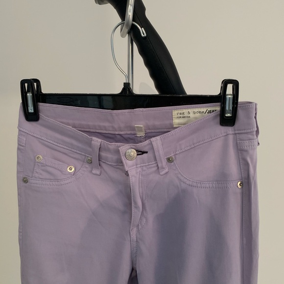 Lavender Rag and Bone skinny pants, size 25 - Picture 4 of 7